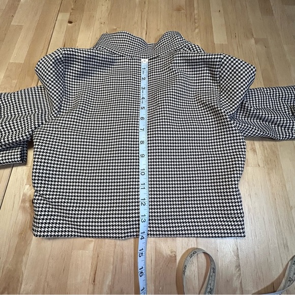 Zara Houndstooth Cropped Blazer - Picture 5 of 8